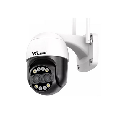 Camera Supraveghere Exterior Rotativa Wireless Wistino 8mp 4k Dubla, Rotire din Aplicatie, Rezistenta la Apa - Taggo.ro