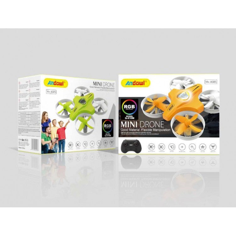 Mini drona pentru copii si incepatori, 3 Viteze, Cu Lumini, RGB LED - Taggo.ro